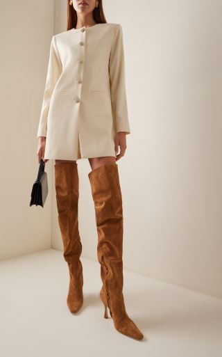 Staud + Cami Suede Over-The-Knee Boots