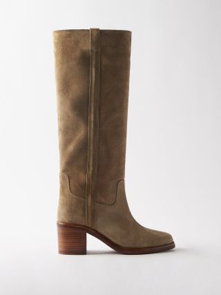 Isabel Marant + Seenia Suede Knee-High Boots