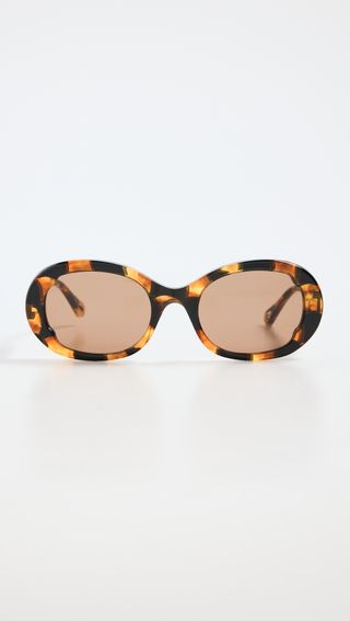 Chloé + Oval Sunglasses