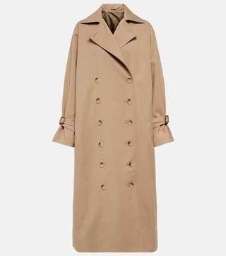 Toteme + Signature Cotton-Blend Trench Coat in Beige