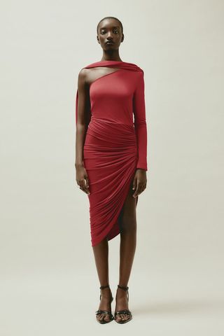 H&M + Shawl-Detail Jersey Dress