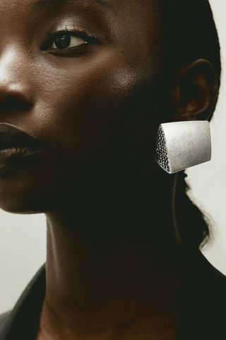 H&M + Rhinestone-Embellished Clip Earrings