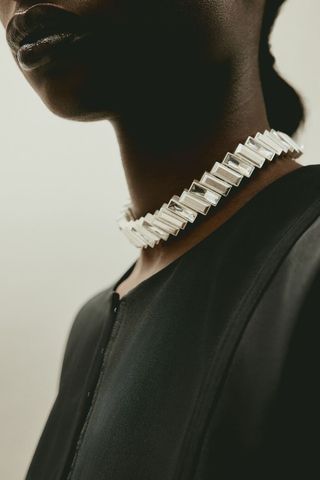 H&M + Sparkling Stone-Embellished Short Necklace