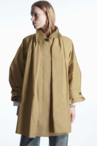COS + Oversized Scarf-Detail Trench Coat