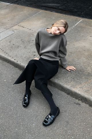 Zara + Reversible Sweatshirt