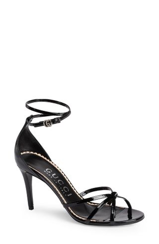 Gucci + Ilse Wraparound Ankle Strap Sandal