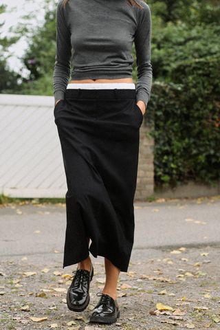 Zara + Boxer Waist Tube Skirt