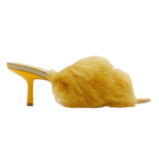 Burberry + Minnie Genuine Shearling Slide Sandal