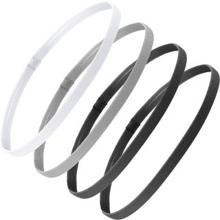 Generic + Thick Non-Slip Elastic Sport Headbands 4 Pack