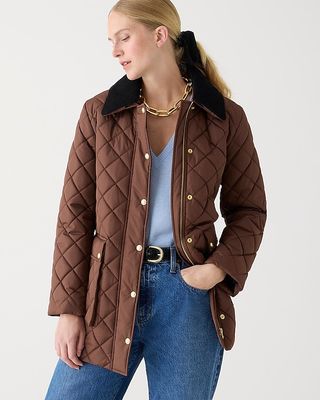 J.Crew + Heritage Quilted Barn Jacket With Primaloft