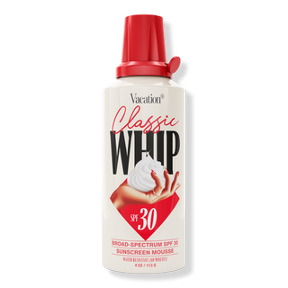 Vacation + Classic Whip SPF 30 Sunscreen Mousse