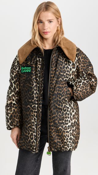 Barbour + Barbour X Ganni Printed Bomber