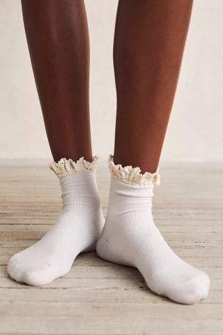 Free People + Beloved Waffle Knit Ankle Socks
