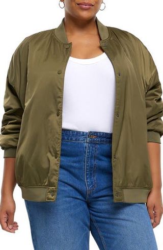 River Island + Casual Easy Bomber Jacket