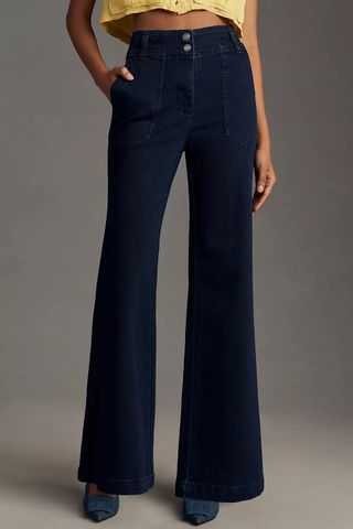 Maeve + The Naomi High-Rise Wide-Leg Jeans