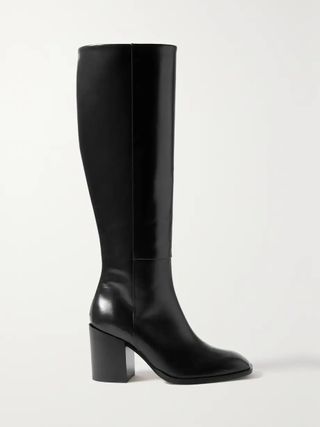 Aeyde + Teresa Leather Knee Boots
