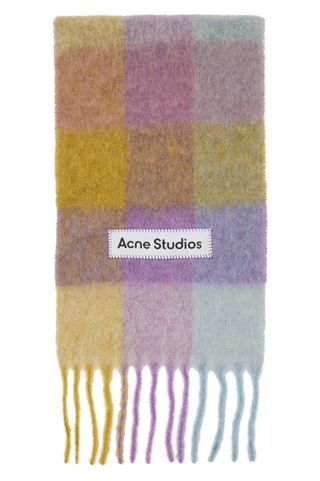 Acne Studios + Multicolor Checked Scarf