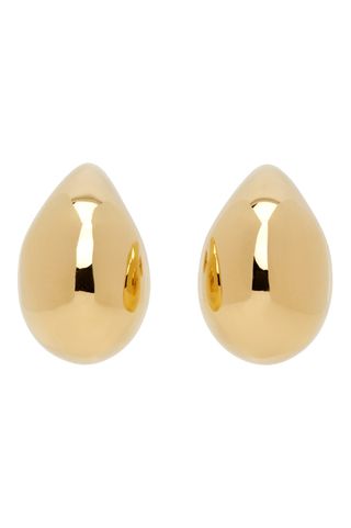 Bottega Veneta + Gold Small Drop Earrings