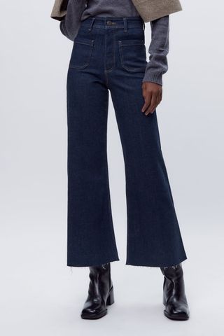 Zara + Marine High-Rise Straight Pocket Jean