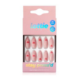 Lottie London + Stay Press'D Nails in Heart to Heart