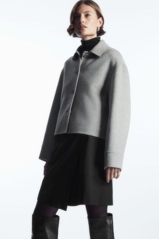 COS + Boxy Double-Faced Wool Jacket