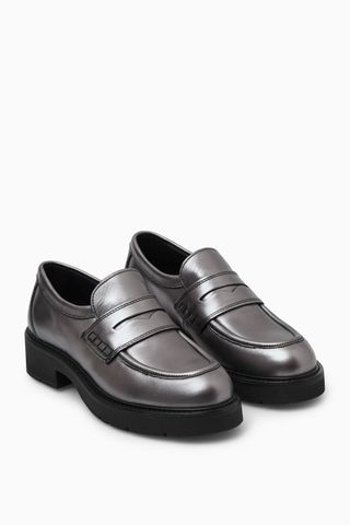 COS + Chunky Leather Penny Loafers