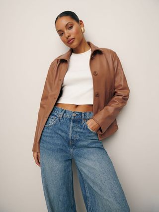 Reformation + Veda Allen Leather Jacket