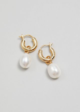 & Other Stories + Freshwater Pearl Hoops
