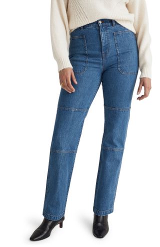 Madewell + The '90s Straight Leg Utility Jeans
