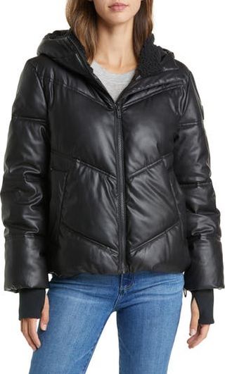 Ugg + Ronney Faux Leather Puffer Coat