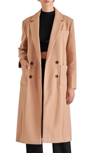 Steve Madden + Nell Long Double Breasted Coat