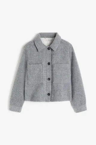 H&M + Wool-Blend Shacket