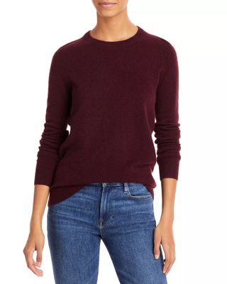 C by Bloomingdale's Cashmere + Crewneck Cashmere Sweater
