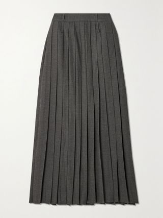 The Frankie Shop + Bailey Pleated Woven Maxi Skirt