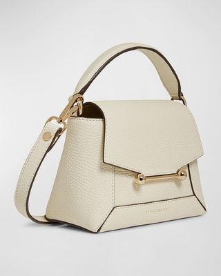 Strathberry + Mini Mosaic Leather Top Handle Bag