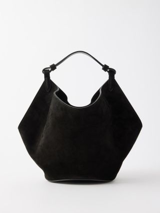 Khaite + Lotus Mini Suede Handbag
