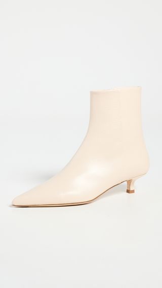 Aeyde + Sofie Nappa Leather Creamy Booties