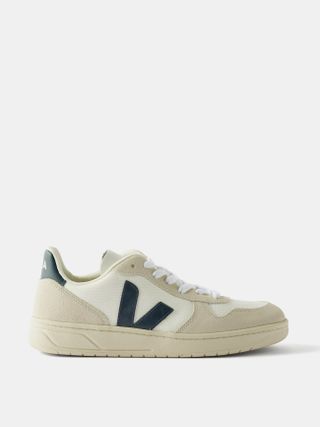 Veja + V-10 Suede and Mesh Trainers