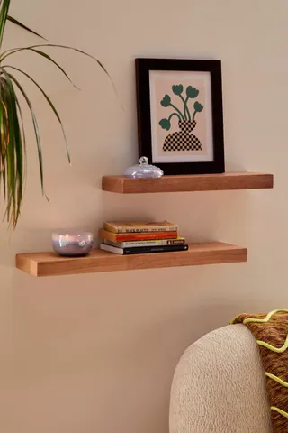 Urban Outfitters + Simple Floating Wood Wall Shelf (3 sizes)