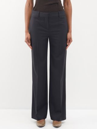 The Row + Bany Super 120s Wool Relaxed-Leg Trousers