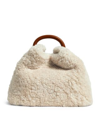 Elleme + Small Shearling Baozi Tote Bag