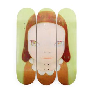 MoMA Design Store + Yoshitomo Nara Miss Margaret Skateboard Triptych