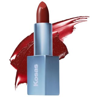 Kosas + Weightless Lip Color Nourishing Satin Lipstick in Deep Talks