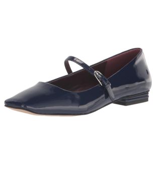 Franco Sarto + Tinsley Mary Jane Flats in Sapphire Blue Patent