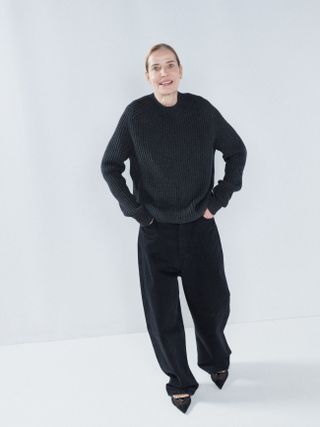 Raey + Crew Neck Wool and Cashmere-Blend Ribbed Jumper