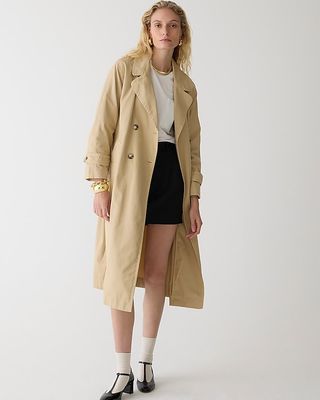 J.Crew + Relaxed Heritage Trench Coat in Chino