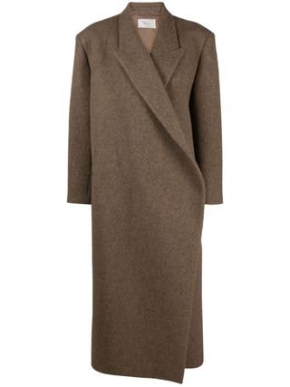 The Row + Brown Dhani Wool Coat