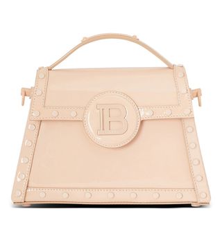 Balmain + B-Buzz Dynasty Patent Leather Top Handle Bag