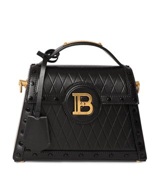 Balmain + B-Buzz Dynasty Embossed Leather Bag