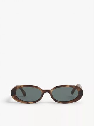Le Specs + Outta Love Oval-Frame Polycarbonate Sunglasses